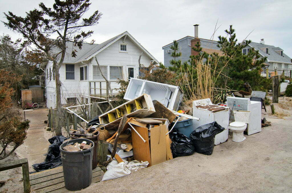 Fire Island, N.Y., Jan. 11, 2013 -- New York Recovery Field Office Commander Lt. Col. John A. Knight, the Army Corps of Engineers and FEMA debris teams are conducting inspections of each of the approximately 2,200 affected homes in Fire Island to complete private property debris removal assessments. Andre R. Aragon/FEMA